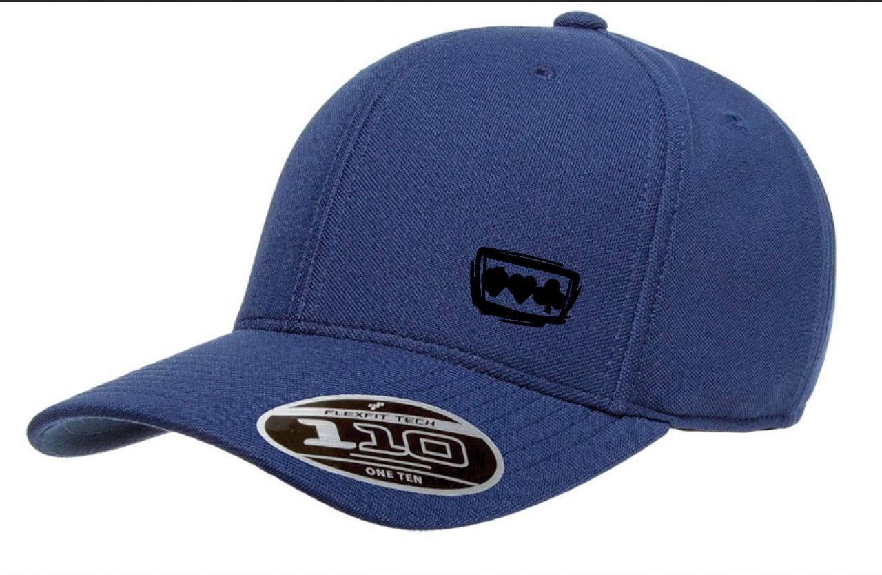 Blue Cap Black Logo