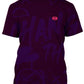 Camiseta Purple Crazy Face