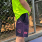 Black and Purple Face Shorts