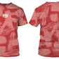 UNISEX Red and White Paint T-Shirt