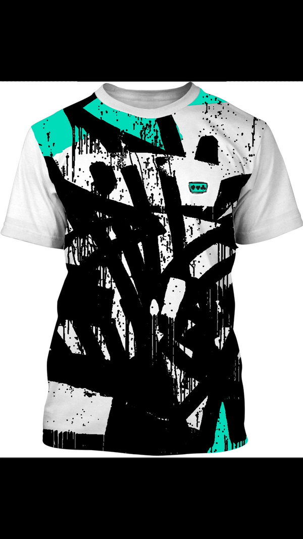 Blue Graffiti SNOW T-Shirt