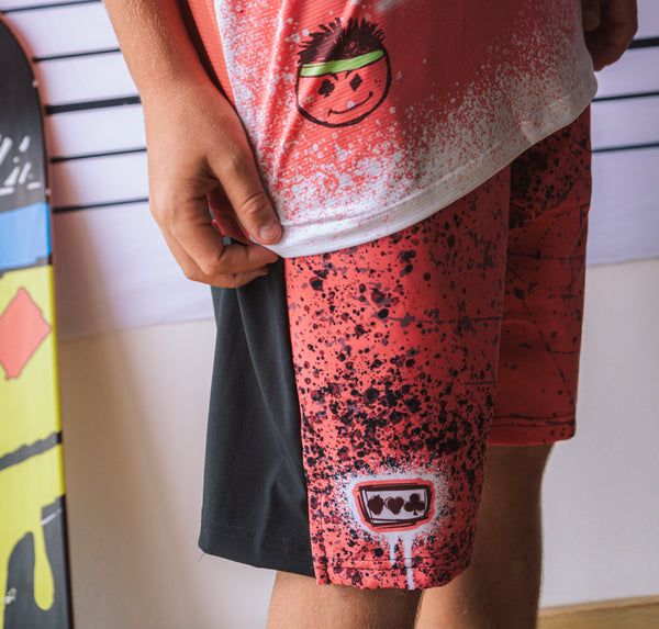 Coral Poker Shorts
