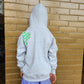 Grey and Green Hoodie