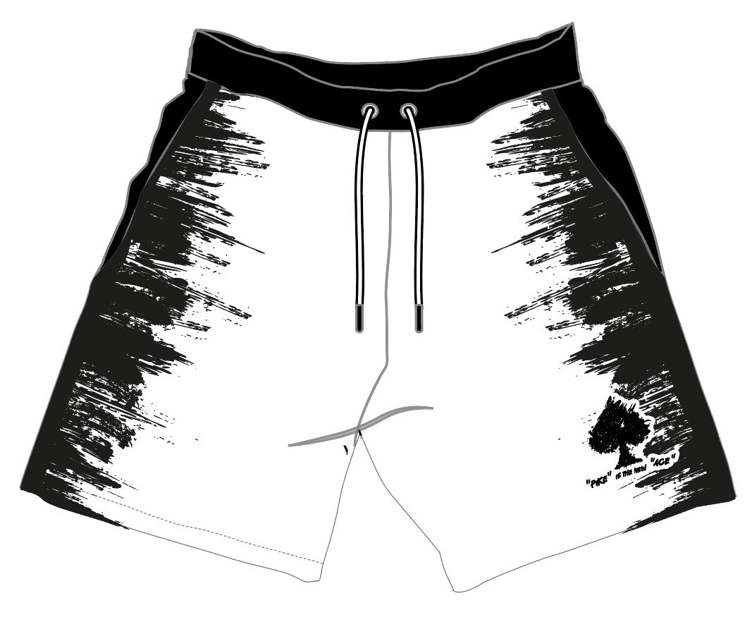 White and Black Pike SHORTS