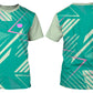 UNISEX Green Triangules and Pink T-Shirt