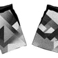 Black and White Triangles Shorts