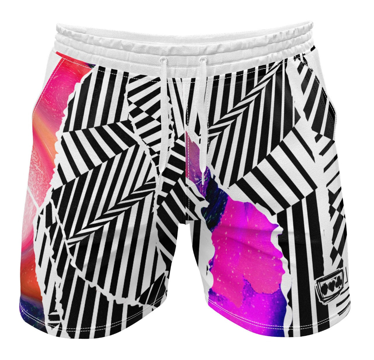 White Design Galaxy shorts