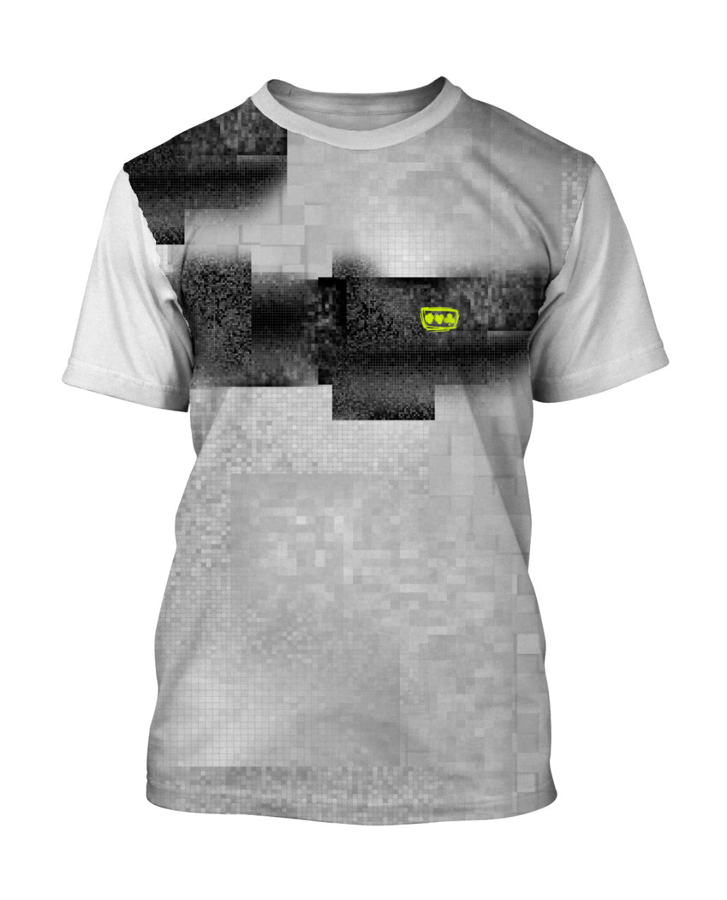 UNISEX White and Black Squares T-Shirt